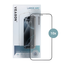 Veason 6D Pro edzett üveg fekete szegéllyel iPhone 11 Pro Max - 10 db mobiltelefon kellék