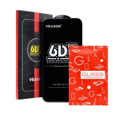 Veason 6D Pro Veason Glass edzett üveg fekete szegéllyel Xiaomi 14T/14T Pro mobiltelefon kellék