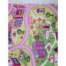 vebe PINK CITY gyerekszőnyeg, játszószőnyeg, rózsaszín, 100x200 lakástextília