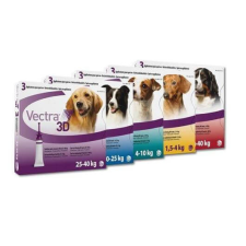  Vectra 3D 40-60 kg – 3 db élősködő elleni készítmény kutyáknak