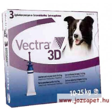 Vectra 3D rácsepegtető oldat M 10-25 kg közötti kutyáknak 3 pipetta élősködő elleni készítmény kutyáknak