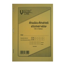 VECTRA-LINE Átadás-, átvételi elismervény 25x3 vectra-line nyomtatvány
