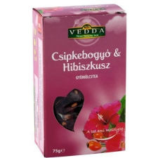 Vedda csipkebogyó-hibiszkusz gyümölcstea 75g tea