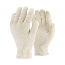  Védőkesztyű, duplabélelt, 100% pamut, fehér védőkesztyű
