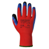 . Védőkesztyű, latex, XL méret Duo-Flex, piros-kék (MED209)