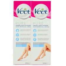 Veet Silk&Fresh Szőrtelenítő krém érzékeny bőrre 2x100ml szőrtelenítés