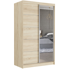  VEGA I. 120x200x60cm tolóajtós szekrény tükörrel - sonoma bútor