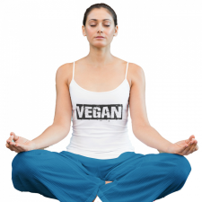  Vegan logó - Női Spagetti Top atléta, trikó