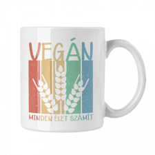 Vegán, minden élet számít - Fehér Bögre bögrék, csészék