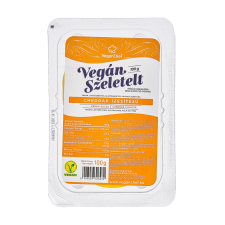 Veganchef vegán szeletelt cheddar ízesítésű 100 g reform élelmiszer