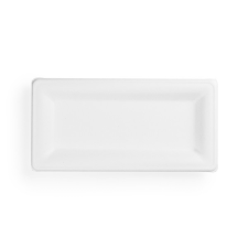 Vegware Lebomló cukornád tányér, téglalap, 25*13 cm | 50 db/csomag papírárú, csomagoló és tárolóeszköz
