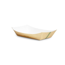 Vegware Lebomló ételkínáló csónak, kraft papír, 20*14cm | 275 db/karton papírárú, csomagoló és tárolóeszköz