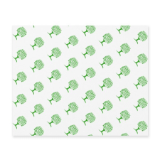 Vegware Lebomló fehérítetlen zsírpapír, 430*350mm, Green Tree | 1000 db/karton papírárú, csomagoló és tárolóeszköz