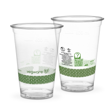 Vegware Lebomló hidegitalos pohár, 400ml, PLA, standard | 50 db/csomag papírárú, csomagoló és tárolóeszköz