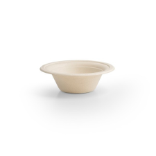 Vegware Lebomló kezeletlen cukornád mélytányér, natúr, 340ml | 50 db/csomag papírárú, csomagoló és tárolóeszköz