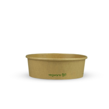 Vegware Lebomló salátás doboz, 500ml, kerek, kraft | 50 db/csomag papírárú, csomagoló és tárolóeszköz