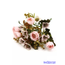  Vegyes kis csokor 29cm 392 - Rózsaszín dekoráció