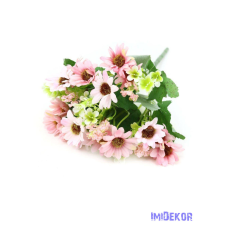  Vegyes színű margaréta csokor 28cm - Rózsaszín dekorációs kellék