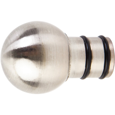 Végzáró függönyrúdhoz 2 db 19 mm gömb forma inox karnis, függönyrúd