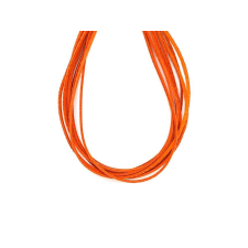  Vékony bőrszál narancs szalag, masni