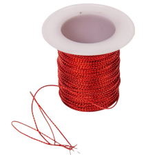  Vékony metál cérna bordó dekorációs kellék