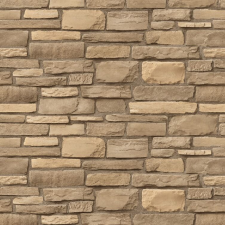  Vékony téglalap alakú krémszínű kőfal tapéta, 300 x 250 cm tapéta, díszléc és más dekoráció