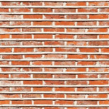  Vékony vörös és narancssárga téglafal tapéta, 300 x 200 cm tapéta, díszléc és más dekoráció
