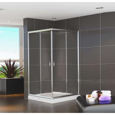 VELA BANYO TMP szögletes zuhanykabin 80x80x190 cm, 5 mm üveggel kád, zuhanykabin