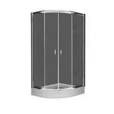 Vela Banyo TMP zuhanykabin íves - sima üveg - R90x90x190 5 mm kád, zuhanykabin