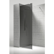 VELA BANYO Zuhanyfal - Füstüveg - 110x200 cm kád, zuhanykabin