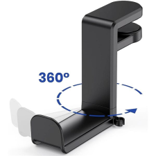 Veles-X Headphone Hanger 360 Degree Rotation Black fejhallgató állvány