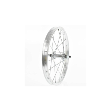 VeloGo 16 colos (305 mm) első kerék, szimplafalú felni, csavaros tengellyel, ezüst színű kerékpár és kerékpáros felszerelés