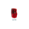VeloGo elemes 1 LED hátsó lámpa sárvédőre, reflektorral, piros