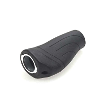 Velotech bilincses ergonómikus markolat markolatváltóhoz, 95-95 mm, gumi, fekete kerékpár kormány