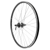 VELOX hátsó VTC kerék 700x35 - 28" M260, fekete, megerősített, SHIMANO DEORE fekete agy, 9-10 sebességes kazettához, bérlésre kialakítva (duplafalú felni, szegecsekkel), 19C felni, 32 fekete küllő, 140 kg teherbírás VELOX Bicikli alkatrészek Kerékpár alkatrészek Kerékpár kerekek