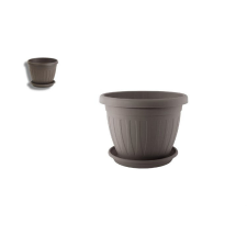  VENECIA VIRÁGCSERÉP+ALÁTÉT MOKKA 14CM 1DB kerti tárolás