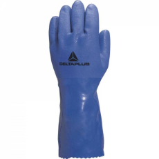 VENITEX Kesztyű VE780 petro pamut/PVC vegyszerálló 30cm blue 9