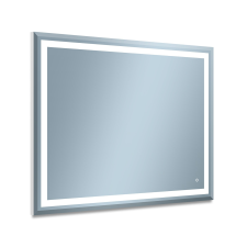 Venti Willa tükör 100x80 cm négyszögletes világítással ezüst 5907459662177 fürdőszoba kiegészítő