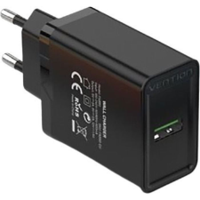 Vention 1-port USB Wall Quick Charger (18W) Black (FABB0-EU) mobiltelefon kellék