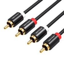Vention 2RCA (Cinch) - 2RCA (Cinch) kábel 1m fekete (VAB-R06-B100) kábel és adapter
