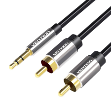 Vention 2xRCA - 3.5mm jack kábel 1,5m fekete (BCFBG) (BCFBG) kábel és adapter