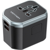 Vention 3-Port USB (C + A + A) Universal Travel Adapter (20W/18W/18W) fekete