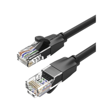 Vention CAT6 UTP Patchkábel, 1,5 méter, fekete (IBEBG) kábel és adapter