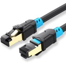 Vention Cat.6 SFTP Patch Cable, 1m, fekete (VAP-A06-B100) kábel és adapter