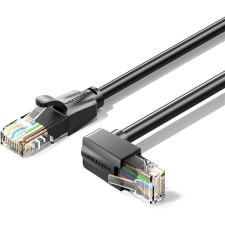 Vention Cat.6 UTP Downward Right Angle Ethernet Patch Cable 2M Black kábel és adapter