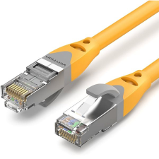 Vention Cat.6A SFTP Patch Cable, 10m, sárga kábel és adapter