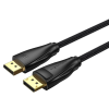 Vention Displayport/M -> Displayport/M (Szövet, fekete), 10m, kábel