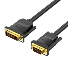 Vention DVI (24+1) - VGA átalakító kábel 1,5m fekete (EABBG) (EABBG) kábel és adapter