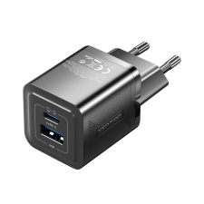 Vention FEQB0-EU USB-A / USB-C Hálózati töltő - Fekete (30W) mobiltelefon kellék