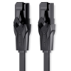 Vention Flat CAT6 UTP Patch Cord Cable, 1m, fekete